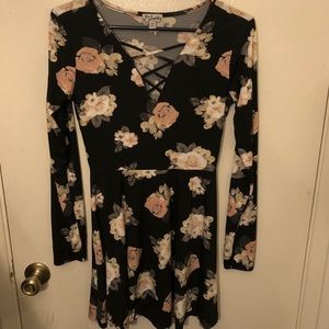 Flower dress long sleeve